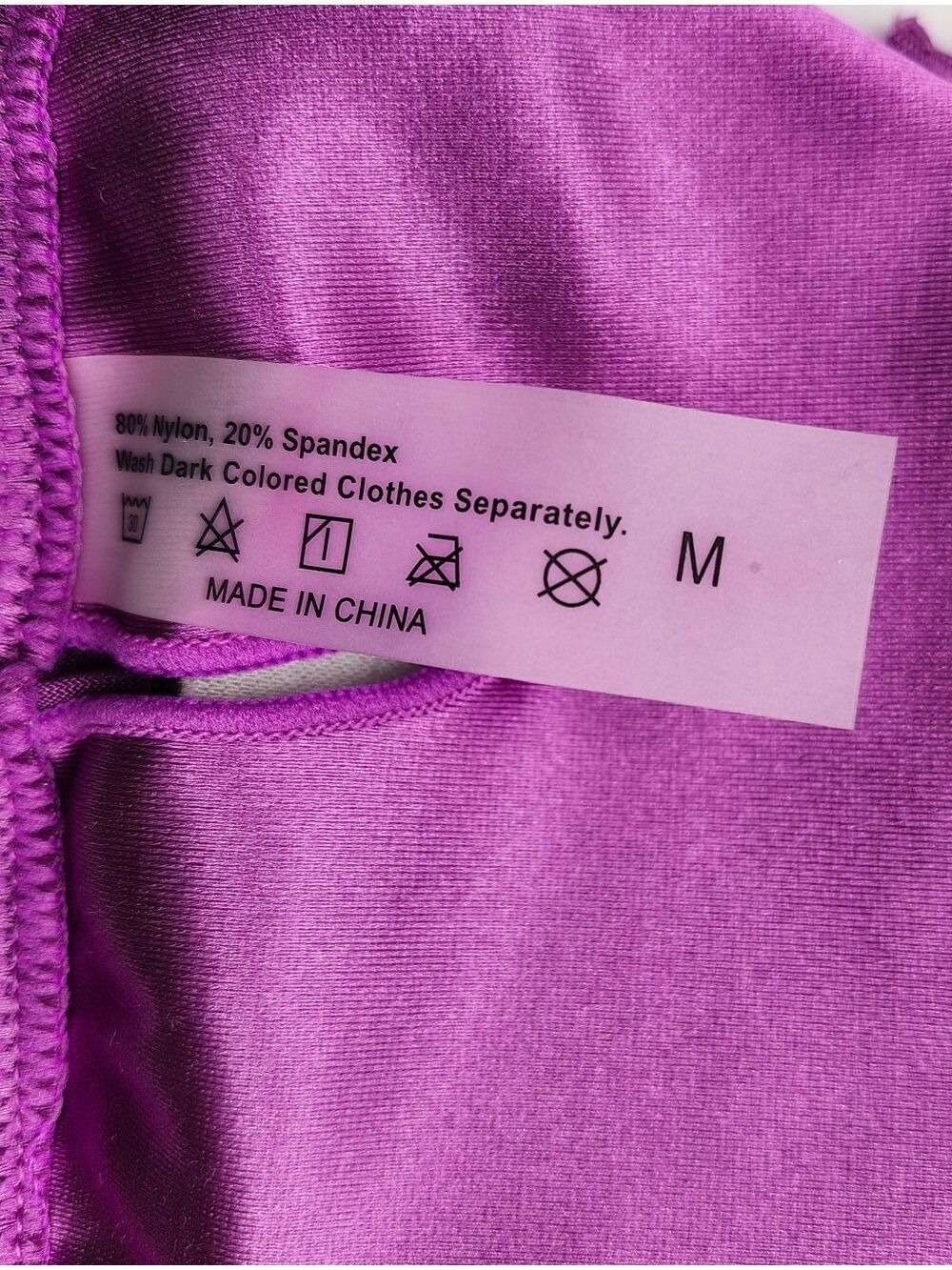 Source Unknown Shiny Purple Satin Triangle Tie-Side Bikini - Picture 5 of 5